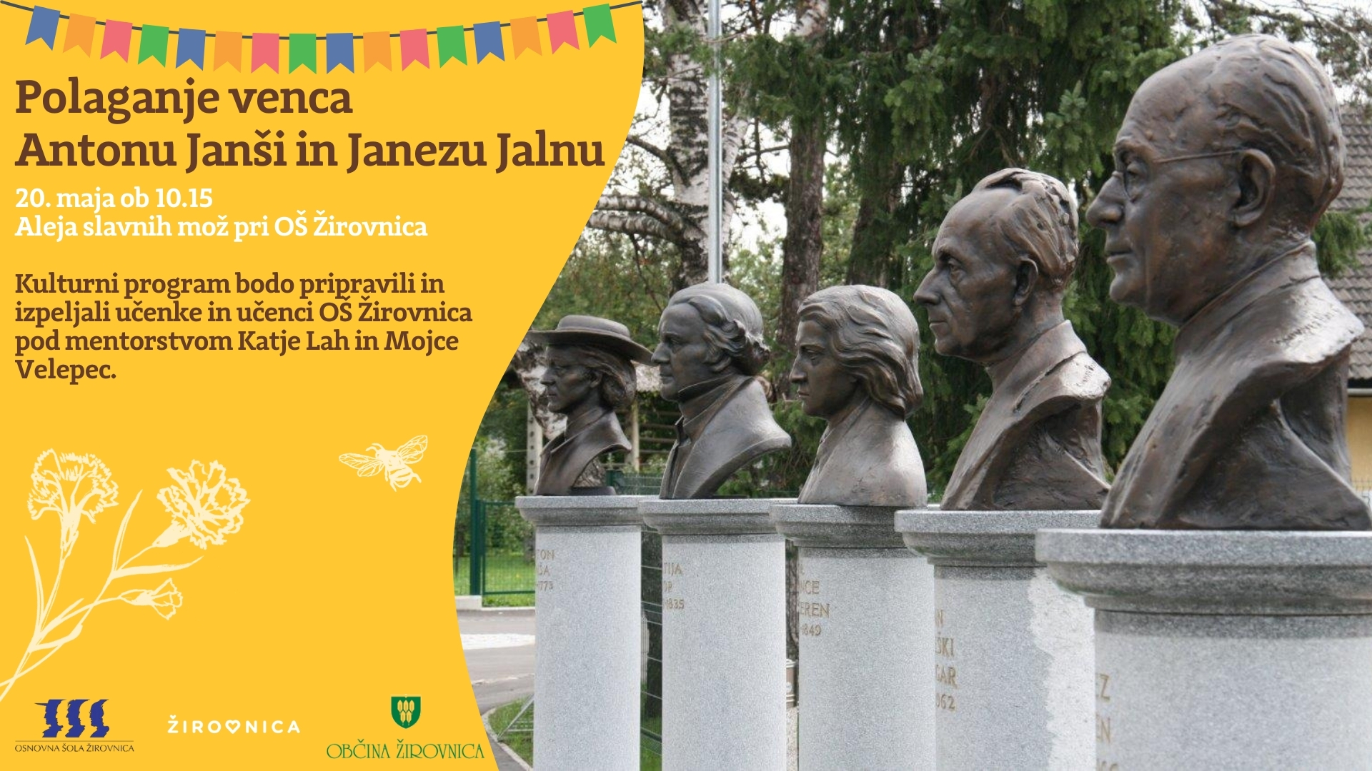 V2 Polaganje venca Antonu Janši in Janezu Jalnu